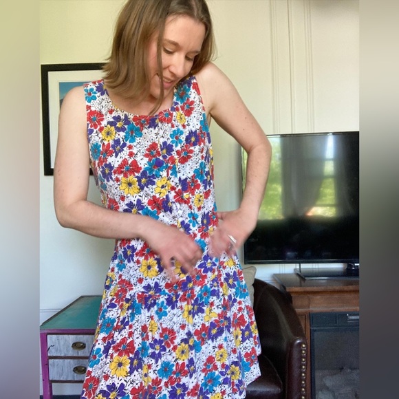 90s vintage drop waist sundress - Picture 2 of 6